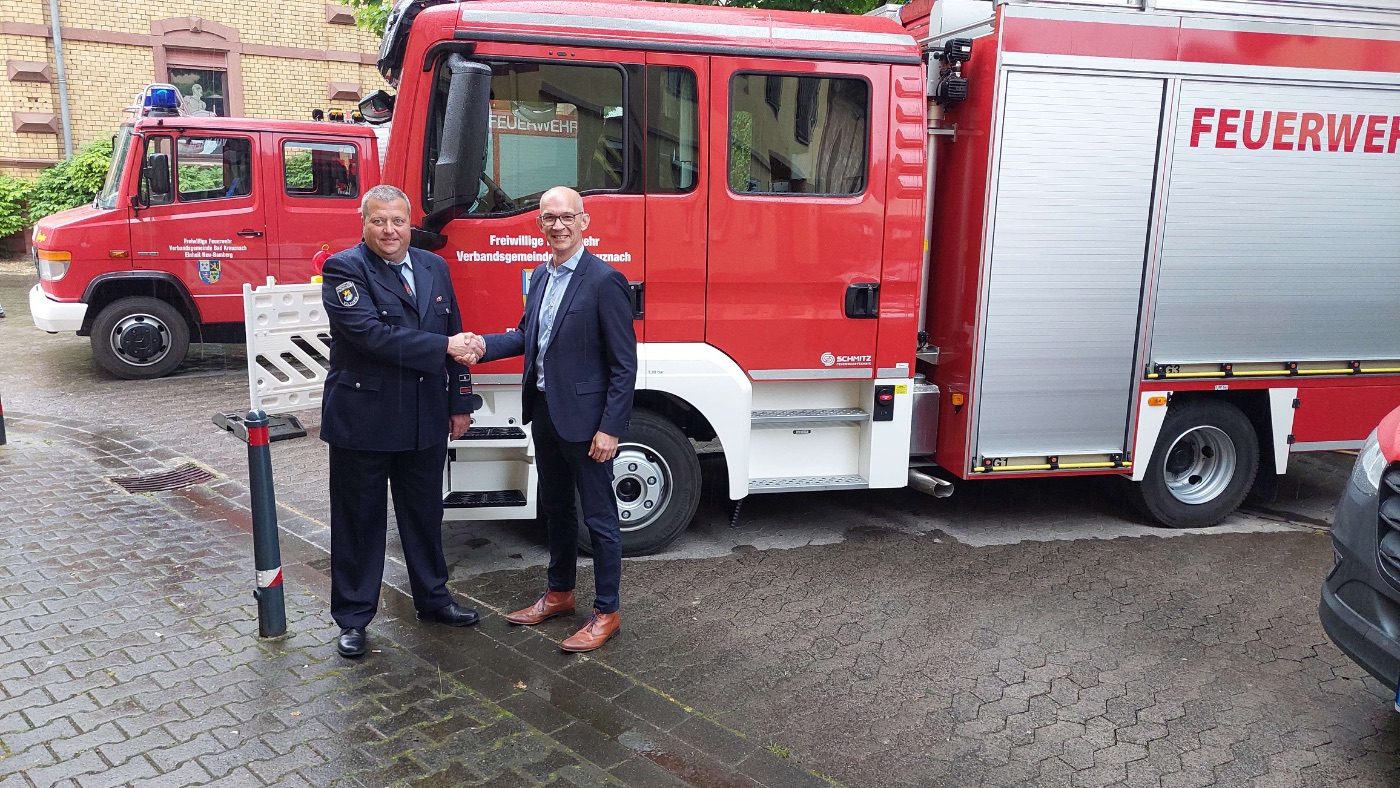 Übergabe des neuen Löschfahrzeugs an die Freiwillige Feuerwehr Volxheim